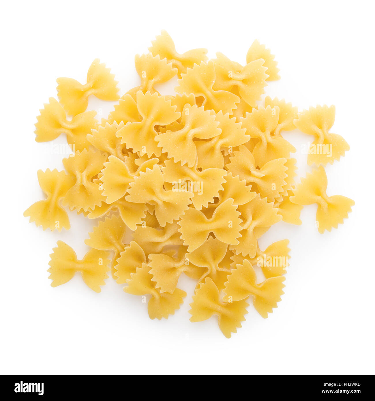pasta isolated on white background Stock Photo