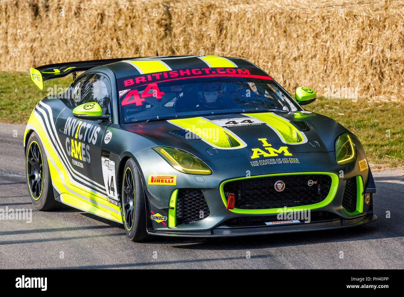 The Invictus Games Racing GT4 Jaguar F Type out on track for British GT  Press Day 