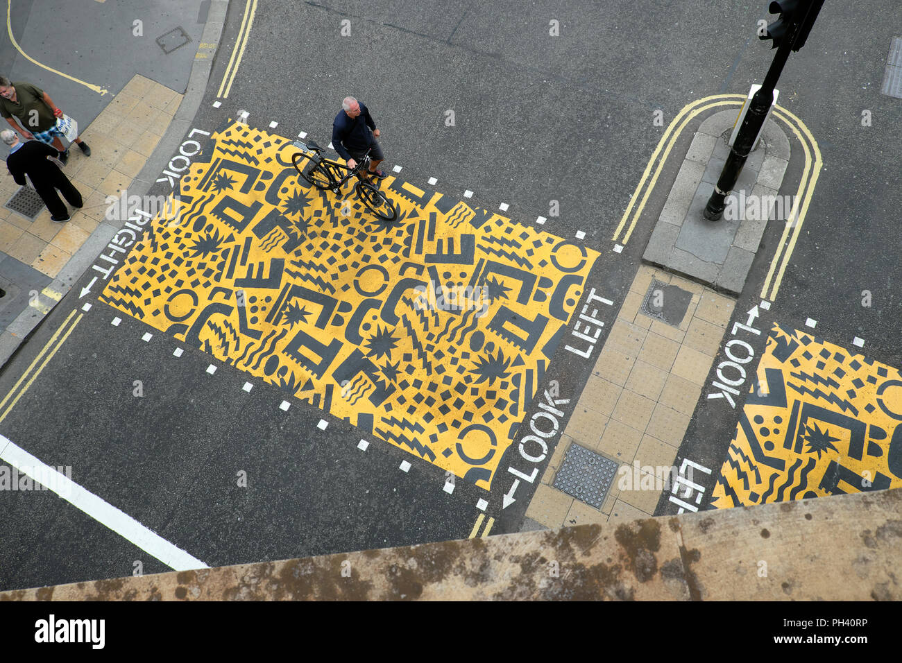 "Colourful Crossings" pop art installation zebra crossing near Beech
