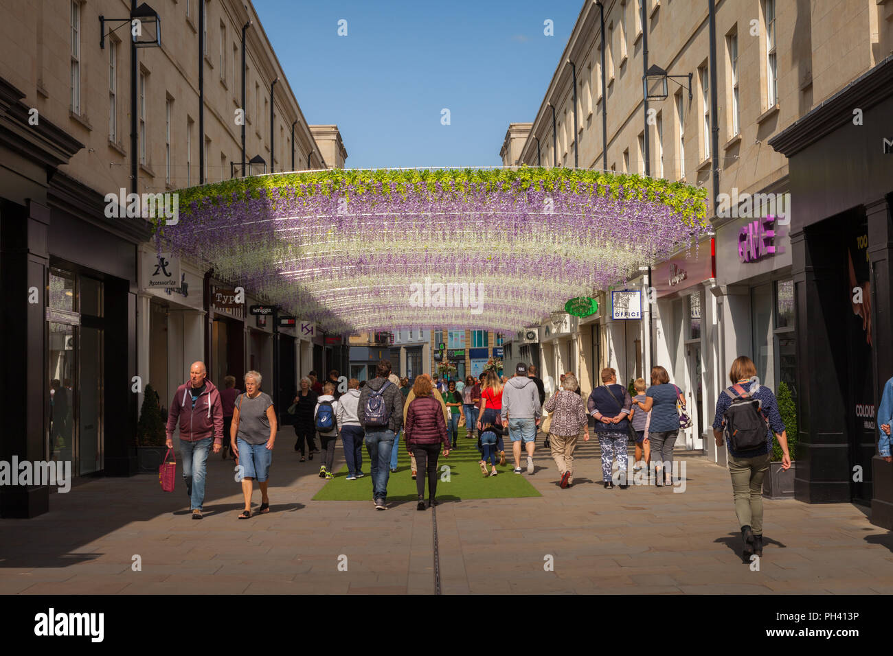 Shopping centre in Bath UK Stock Photo Alamy