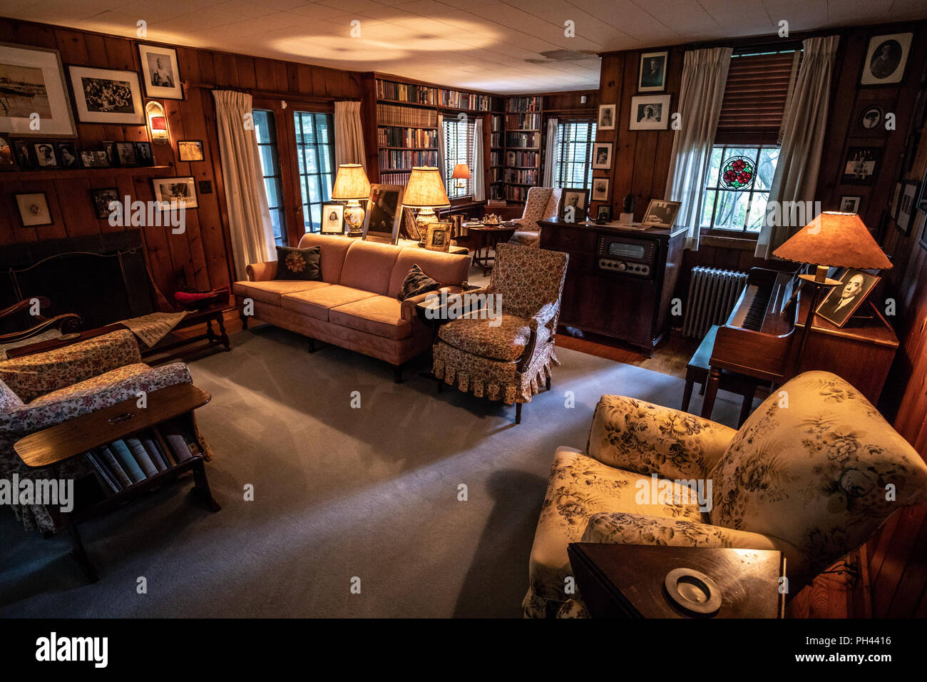 Eleanor's living room, ValKill, Eleanor Roosevelt House, Hyde Park