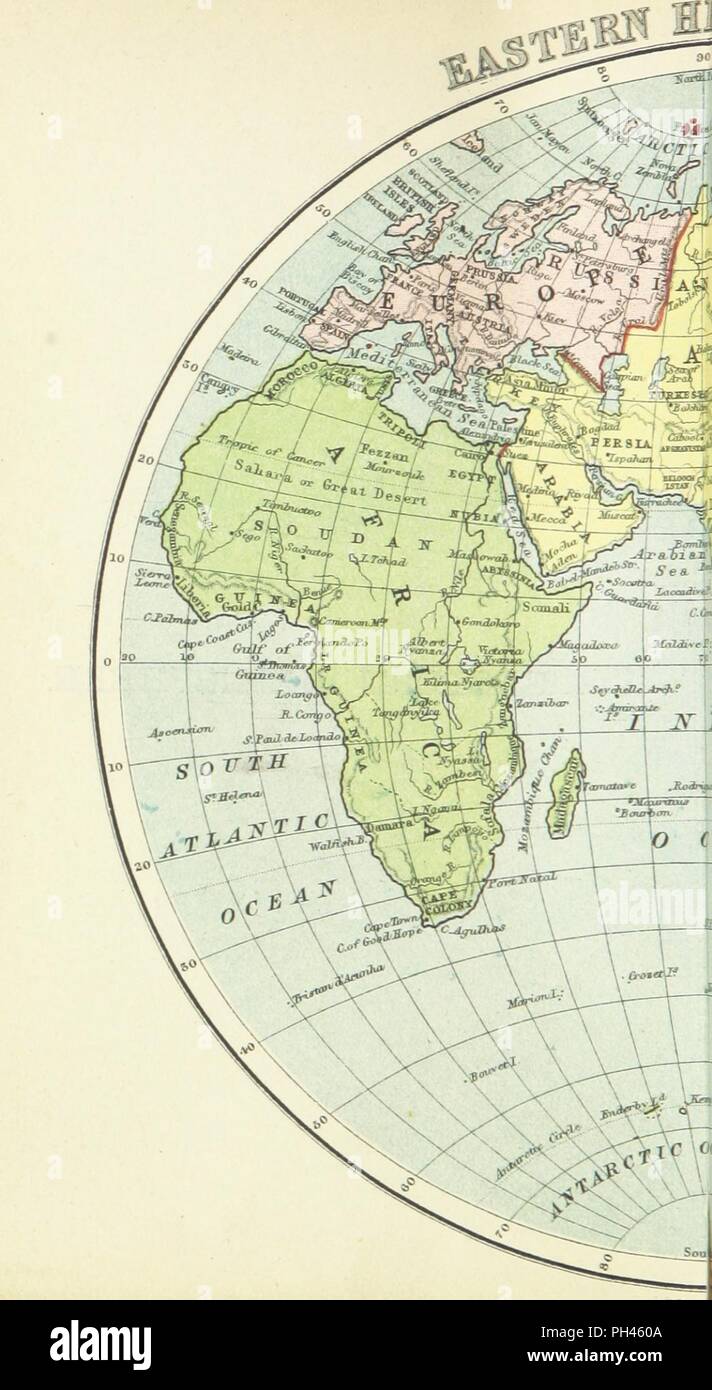 Image  from page 484 of '[Oliver and Boyd's Pronouncing Gazetteer of the World, descriptive and statistical, with etymological notices, etc.]' . Stock Photo