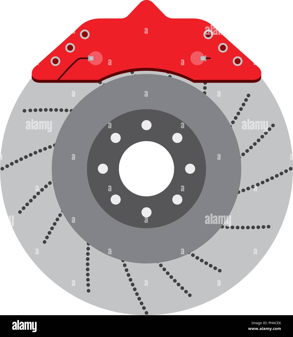 Brake system detail Stock Vector Images - Alamy