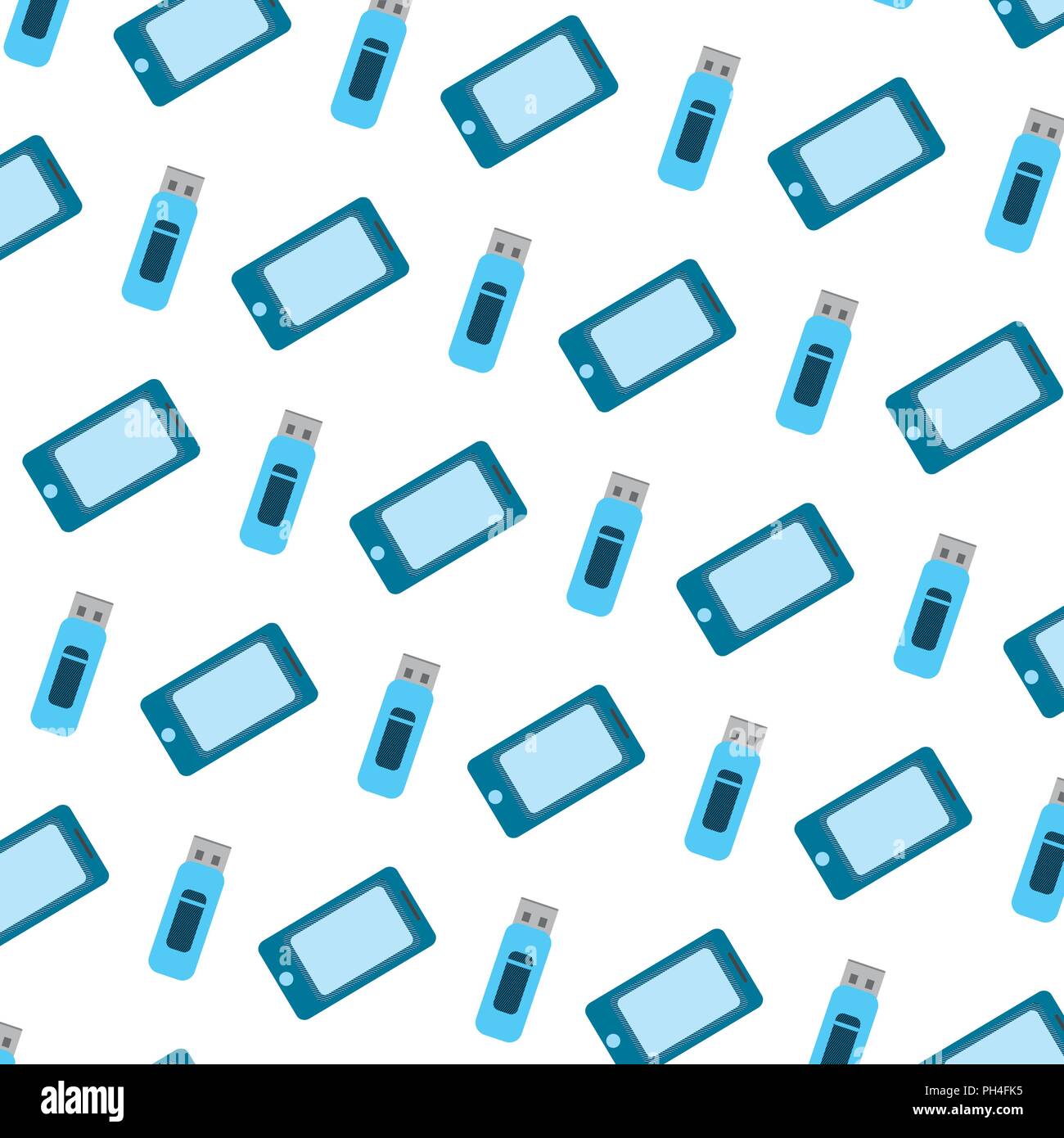 smartphone usb memory technology background Stock Vector Image & Art ...