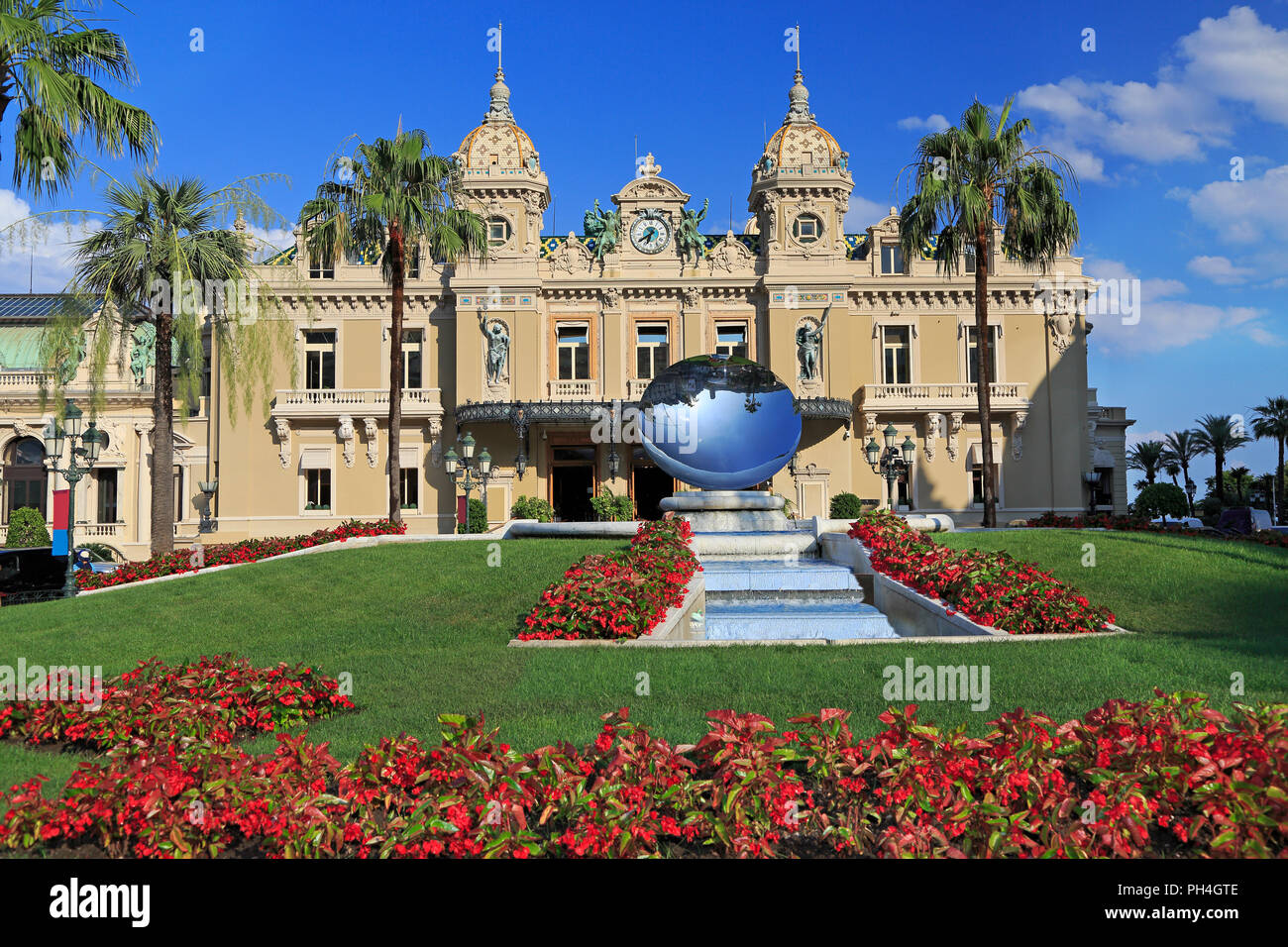 The Grand Casino in Monte Carlo, gambling and entertainment complex in Cote d' Azur Stock Photo