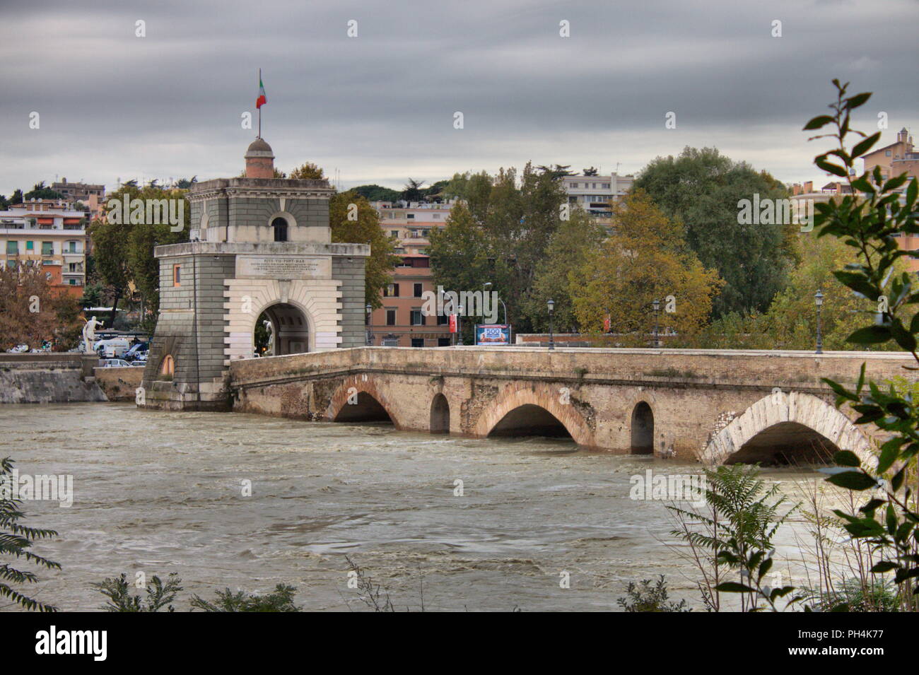 Tiber river milvio bridge rome hi-res stock photography and images - Alamy
