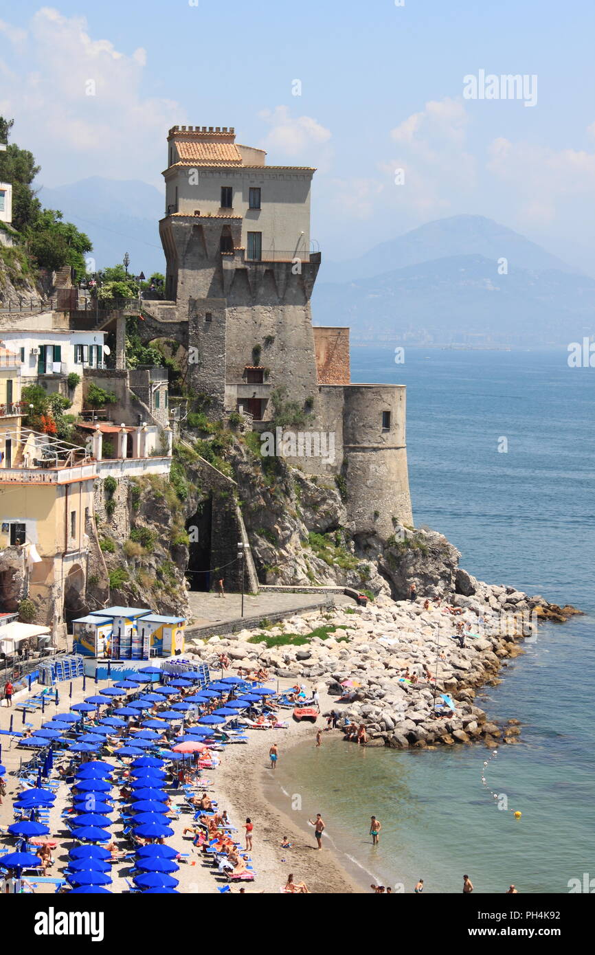 Cetara, Italy - May 26, 2018: Panoramic view of Amalfi Coast, Italy Stock Photo - Alamy