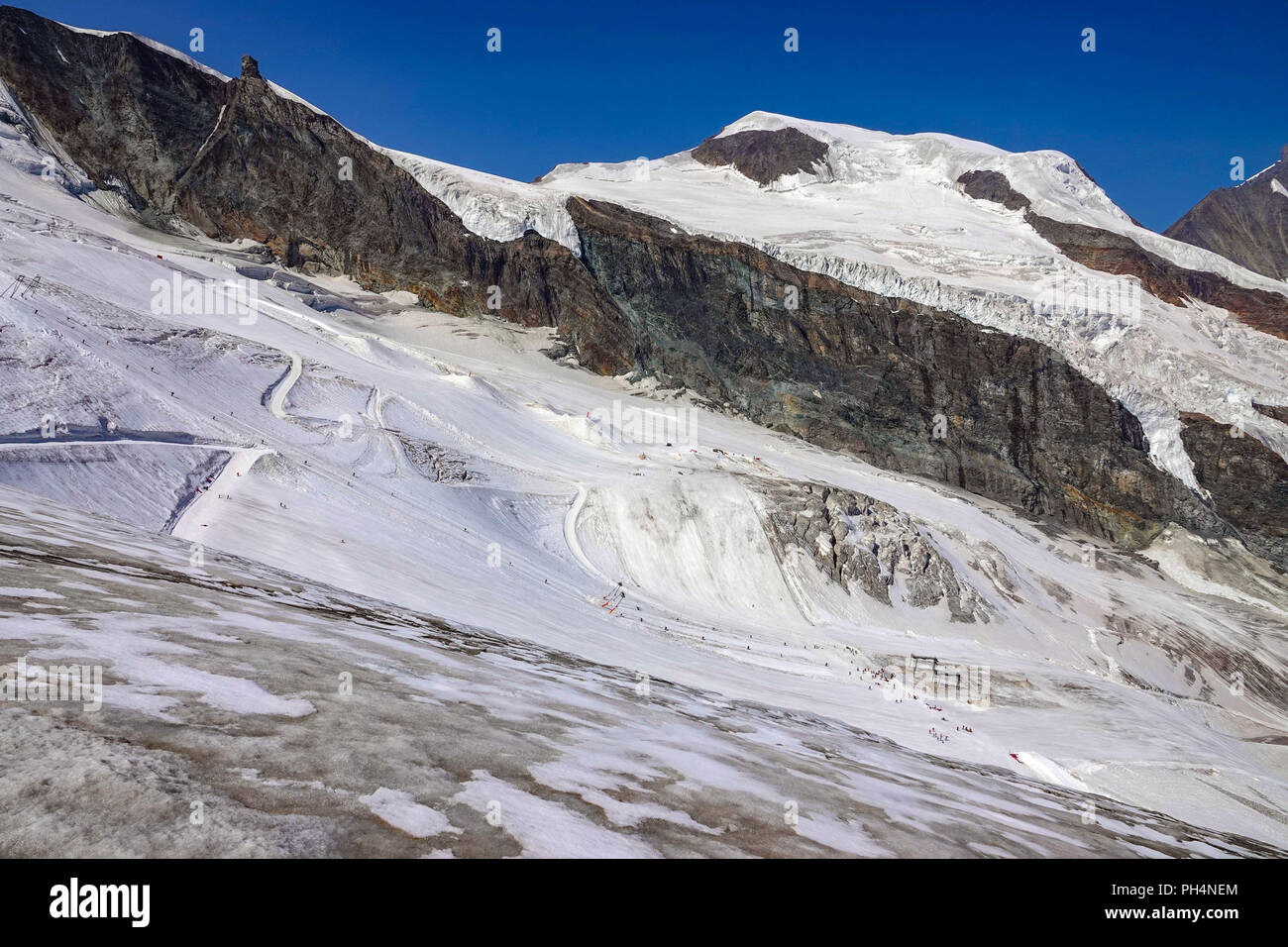 Summer ski area, Saas Fee, Mittelallalin summer ski area, Saastal