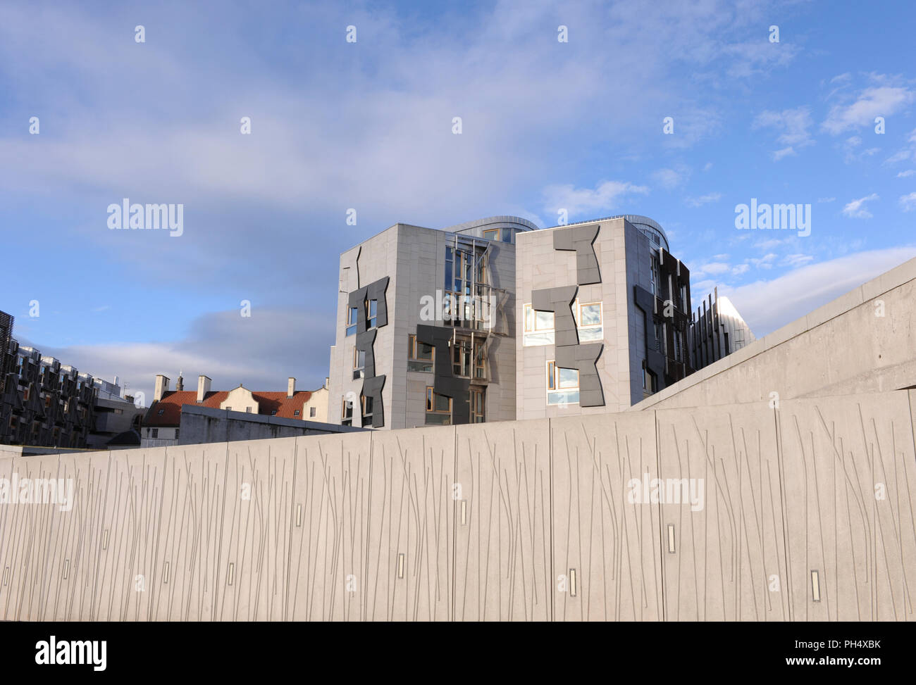 New Scottish Parliament Building, Holyrood, Edinburgh, Scotland, UK Stock Photo