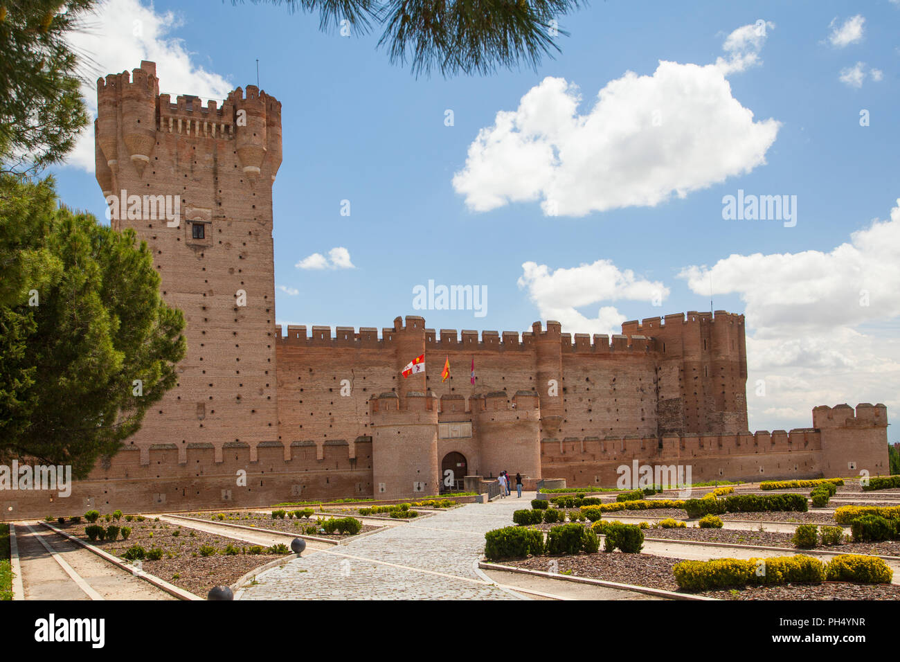 The medieval castle of La Mota in the Spanish town of Medina de Campo in the province of Valladolid Castille y Leon Spain Stock Photo