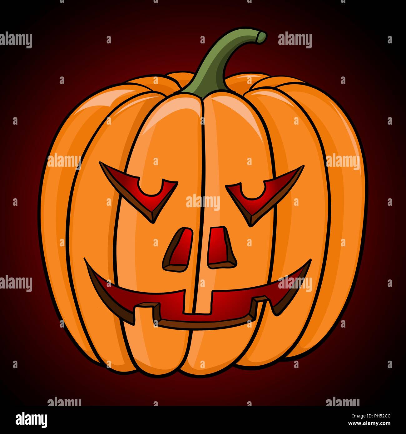 Carved Halloween pumpkin Stock Vector Image & Art - Alamy