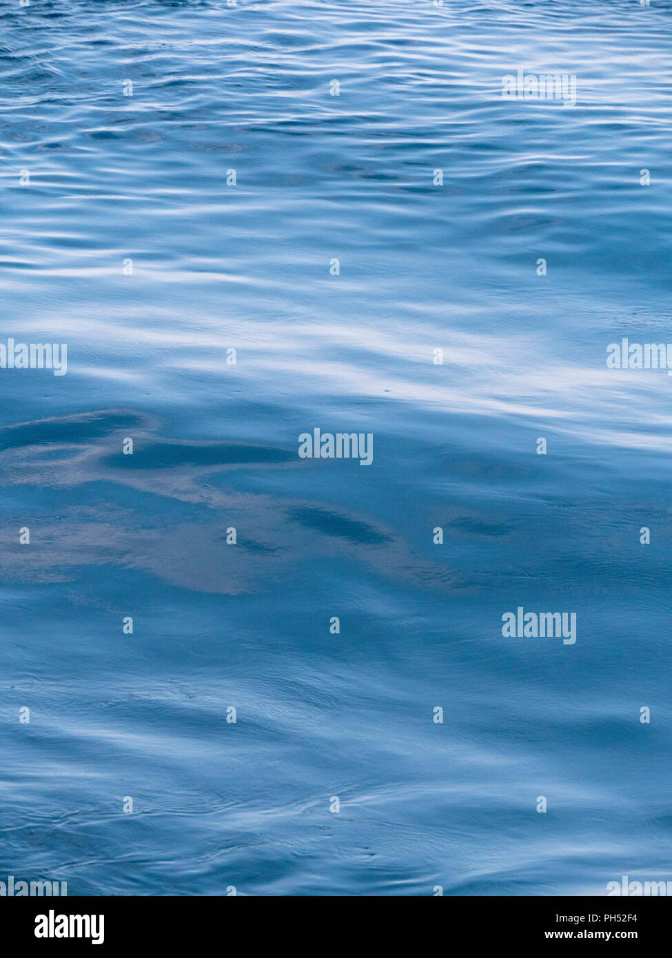 Ripples on ocean surface Stock Photo