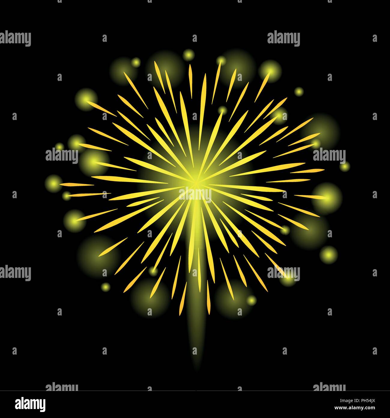 firework celebration on black background vector illustration EPS10 ...