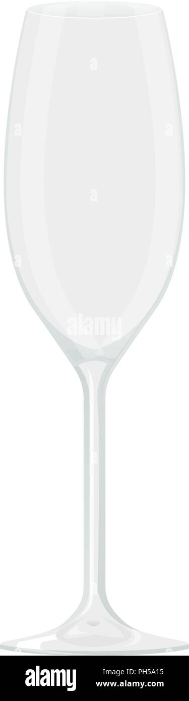 Empty wine glass Stock Vector