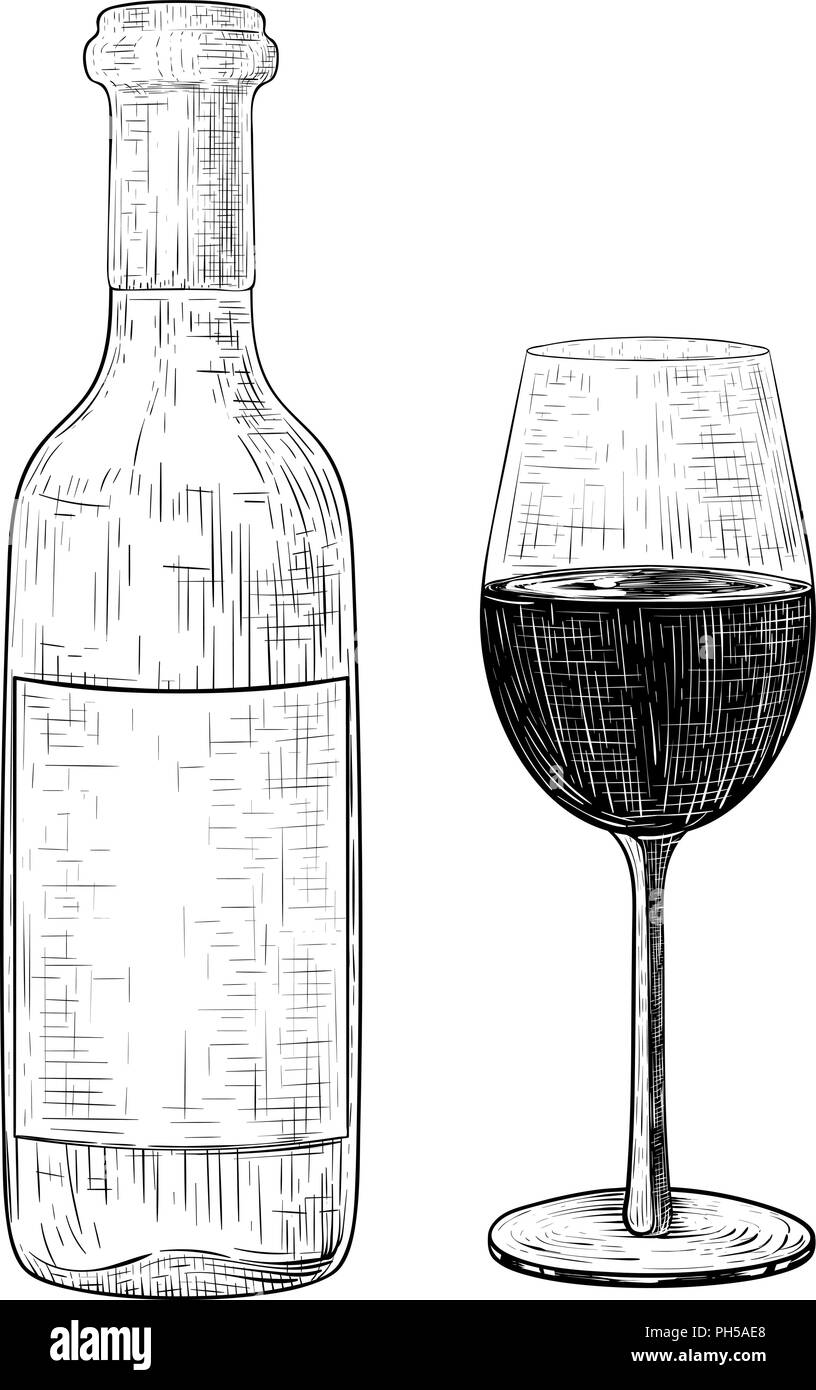 Бутылка вина скетч