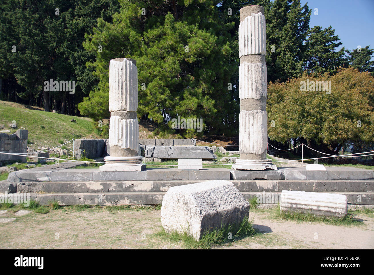 Archaeological place in Greece Stock Photo