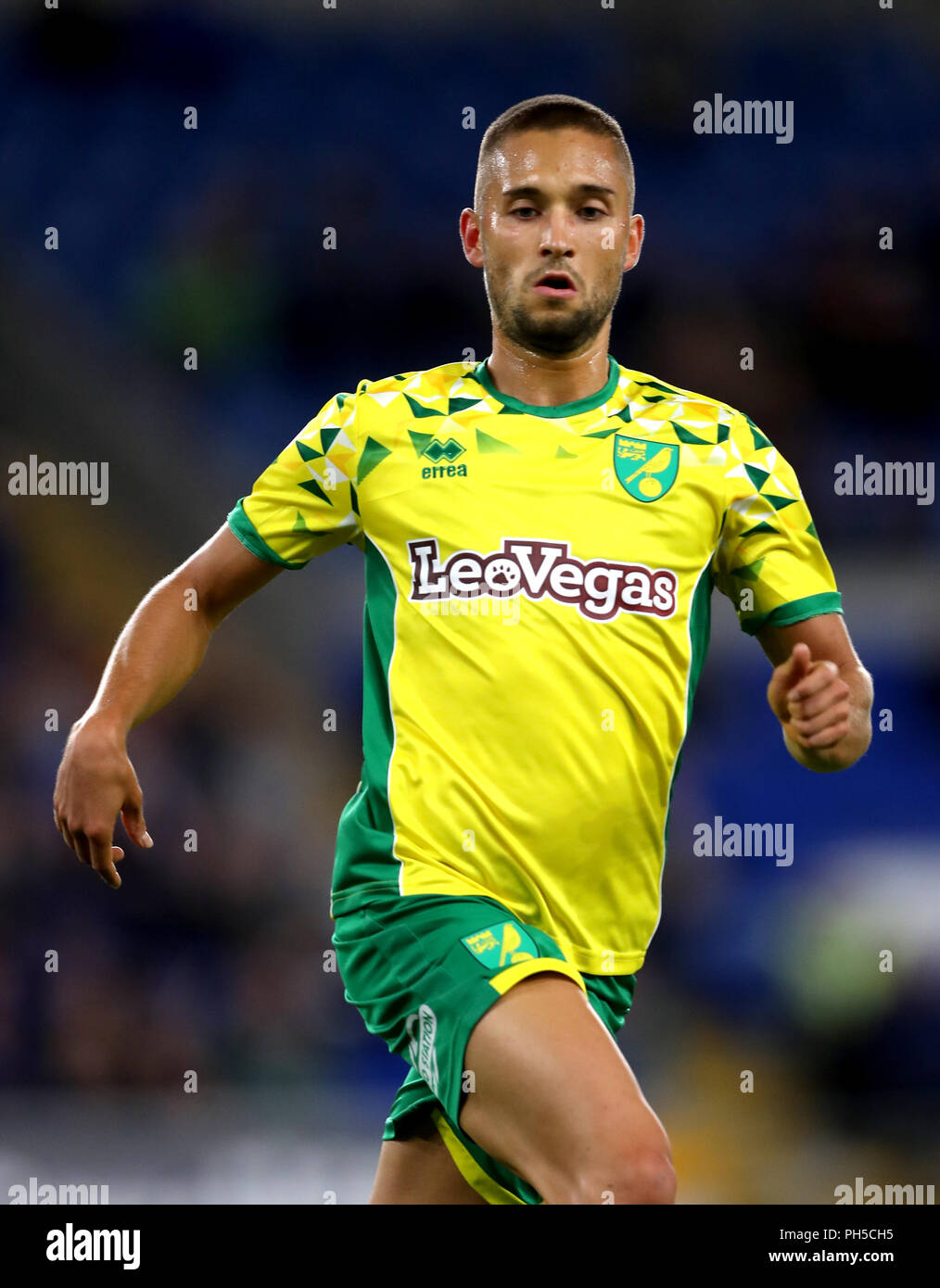 Norwich City S Moritz Leitner During The Carabao Cup Second Round Match At The Cardiff City Stadium Cardiff Stock Photo Alamy