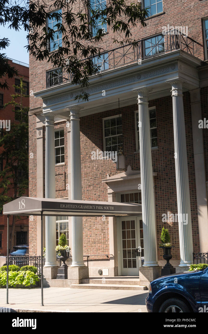 Condo Entrance, Gramercy Park South and Irving Place, NYC, USA Stock Photo Alamy