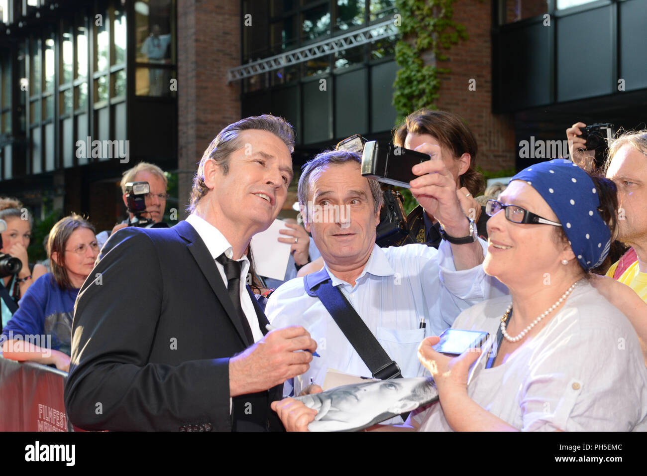 Actor Rupert Everett with Fans seen at Filmfest München 2015 Stock Photo