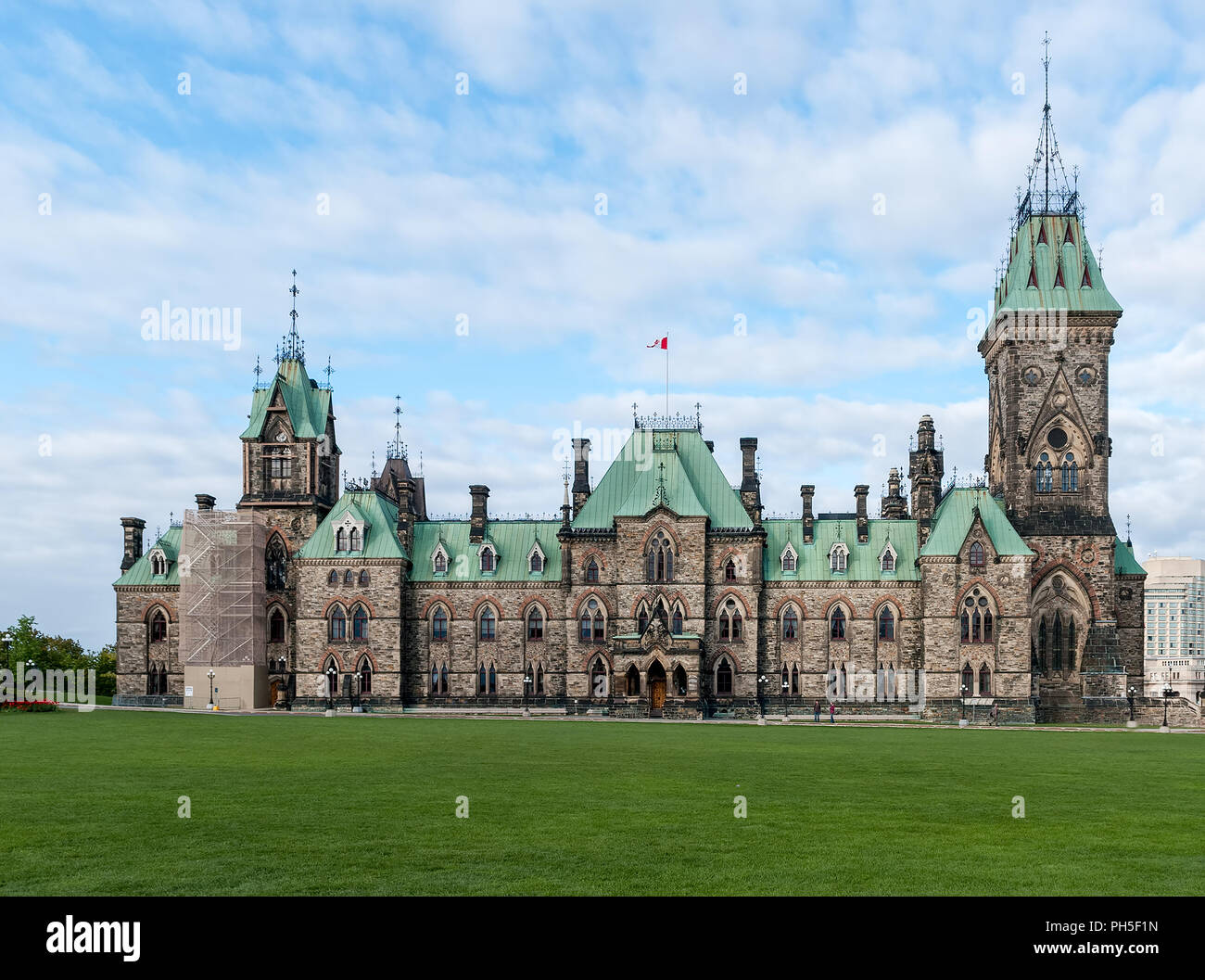 The East Block of Parliament Hill in Ottawa - Ontario, Canada Stock Photo