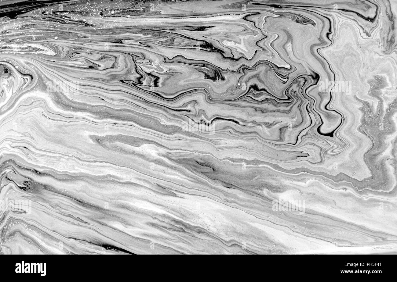 Marble abstract artwork texture. Black and white wave pattern Stock ...