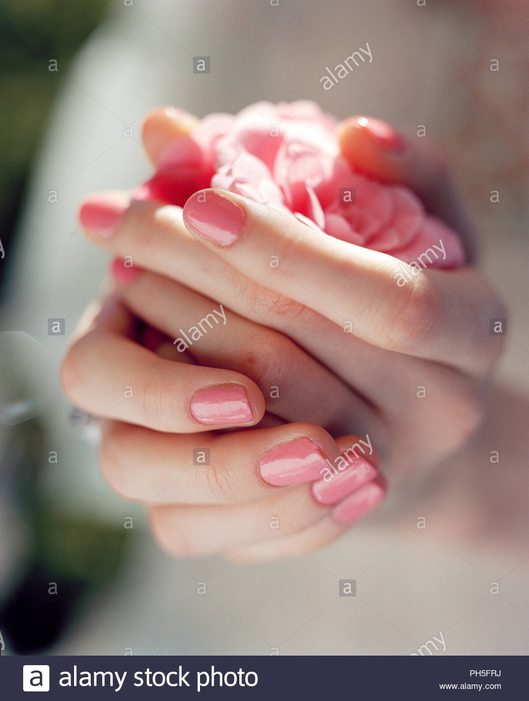 Wearing Nail Polish Stock Photos & Wearing Nail Polish Stock Images Alamy