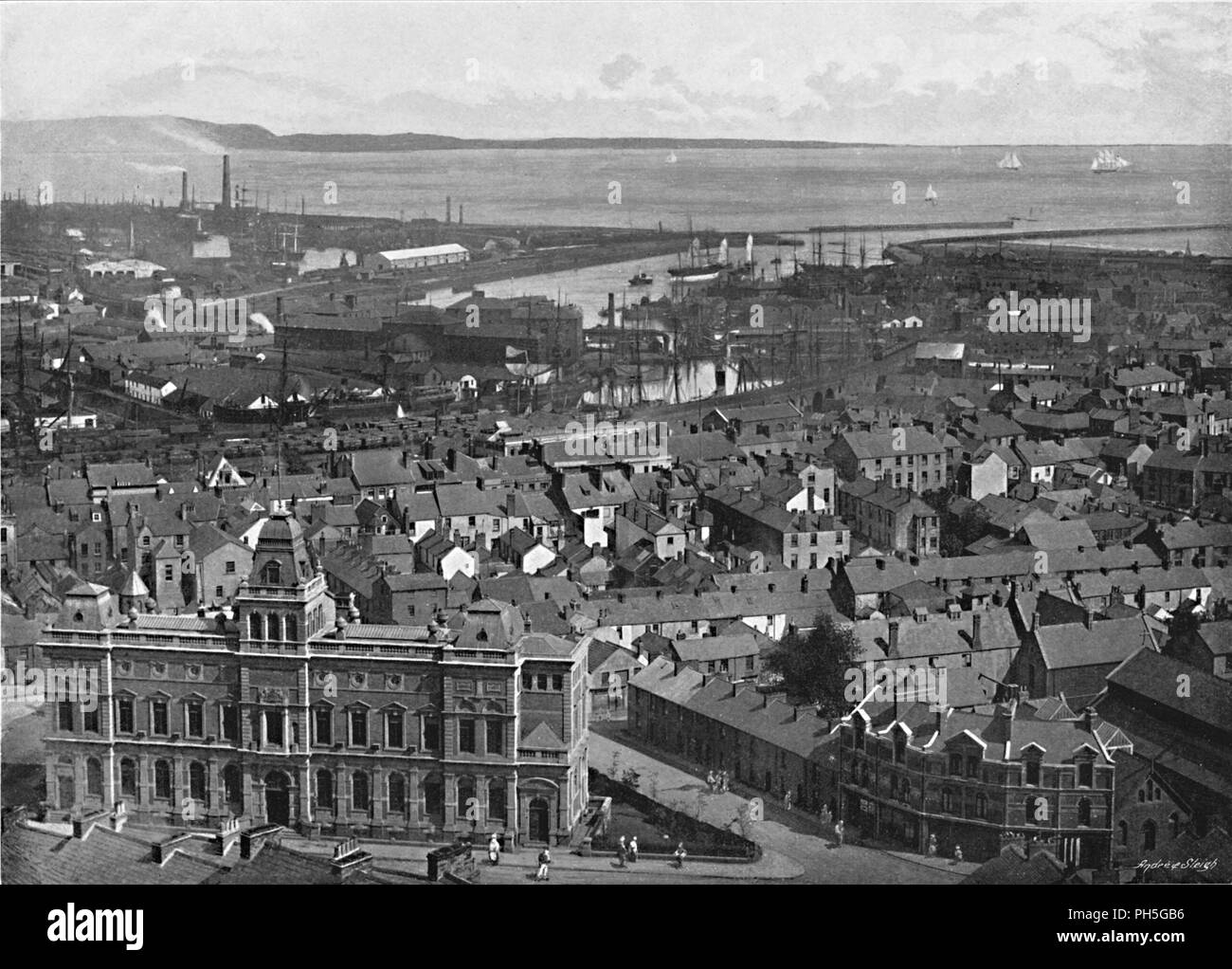 Swansea feature Black and White Stock