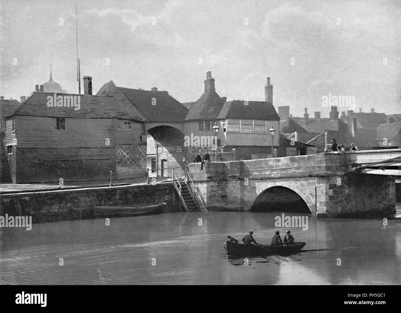Old victorian bridge Black and White Stock Photos & Images Alamy