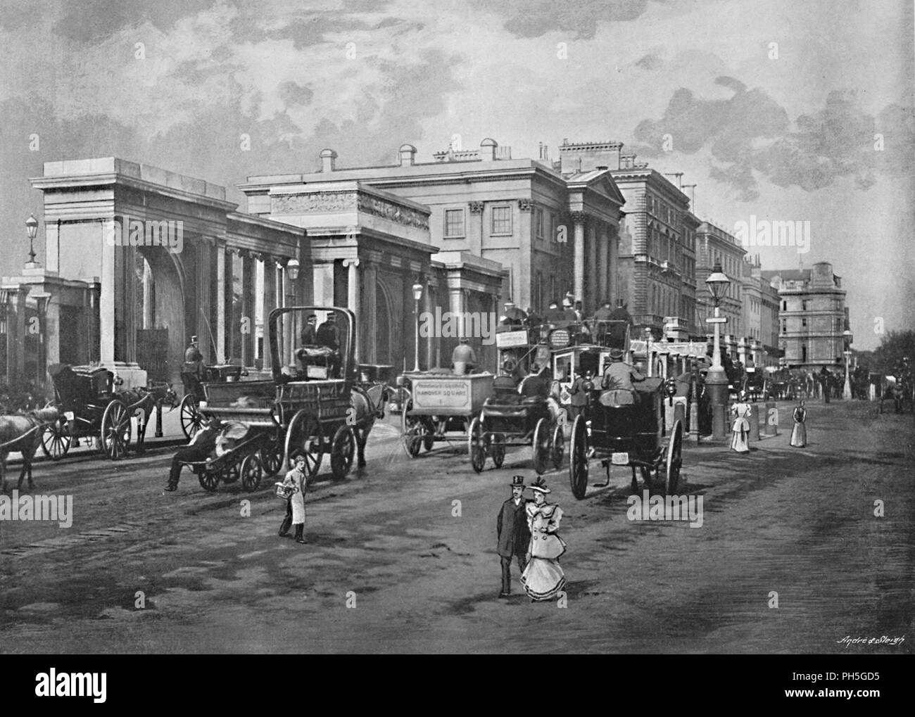 'Hyde Park Corner', c1896. Artist Frith & Co Stock Photo Alamy
