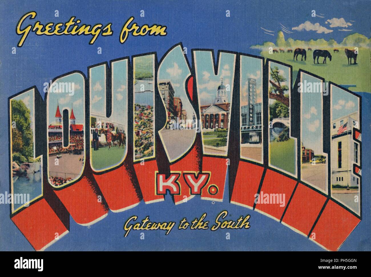 Greetings from Miami Florida, Gateway to the Americas Vintage Postcard