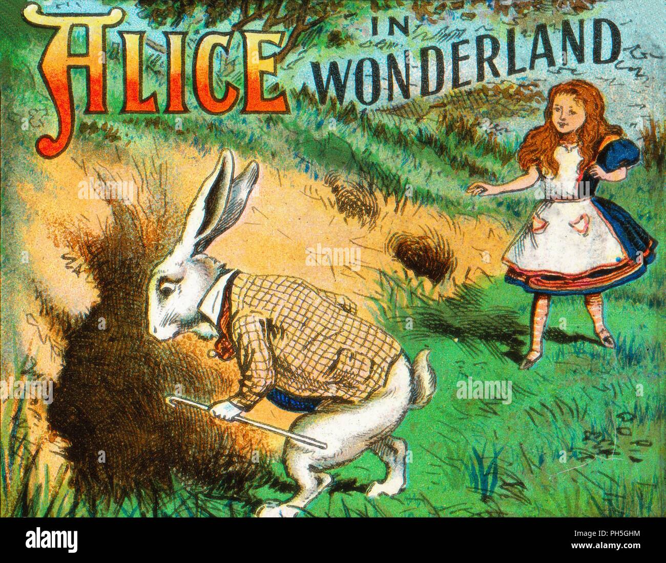 alice in wonderland drawing rabbit hole