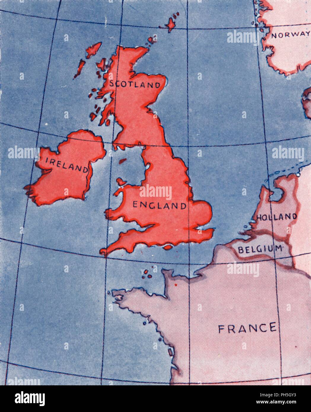 Map Of France And Britain British Isles Map High Resolution Stock Photography And Images - Alamy