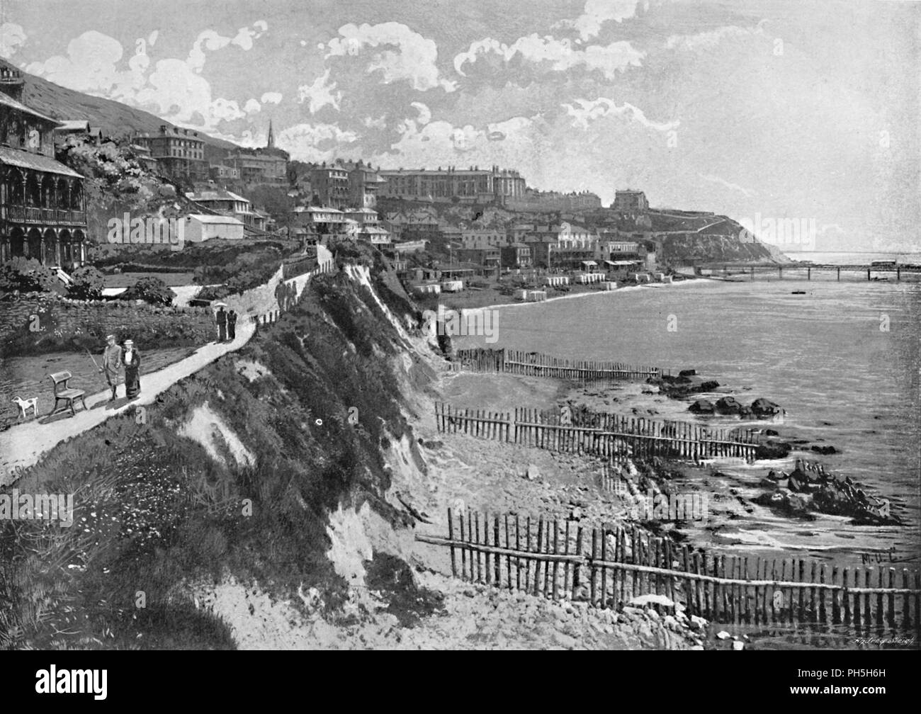 The isle of man coastal path Black and White Stock Photos & Images - Alamy