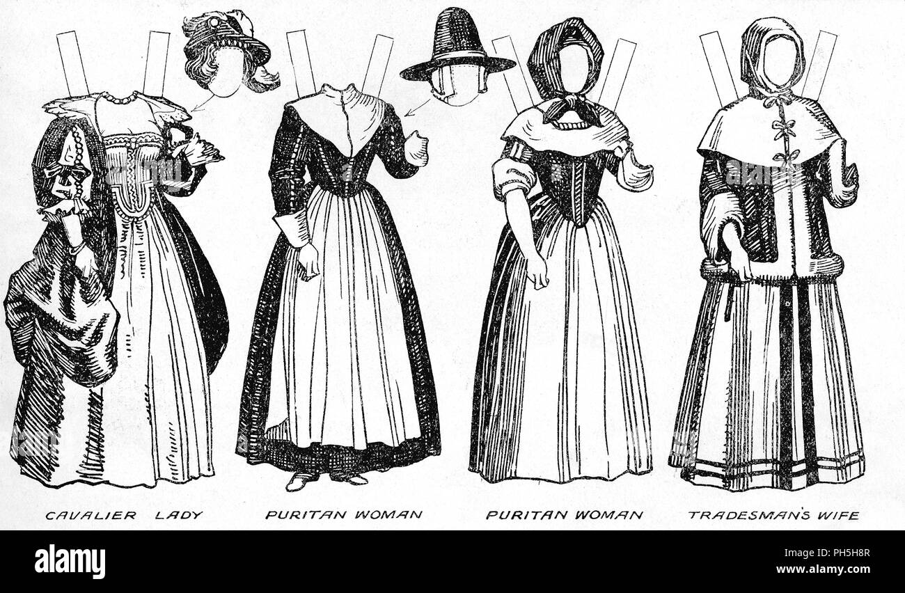 Costume History: Cavalier, Puritan & Restoration Fashion Survey