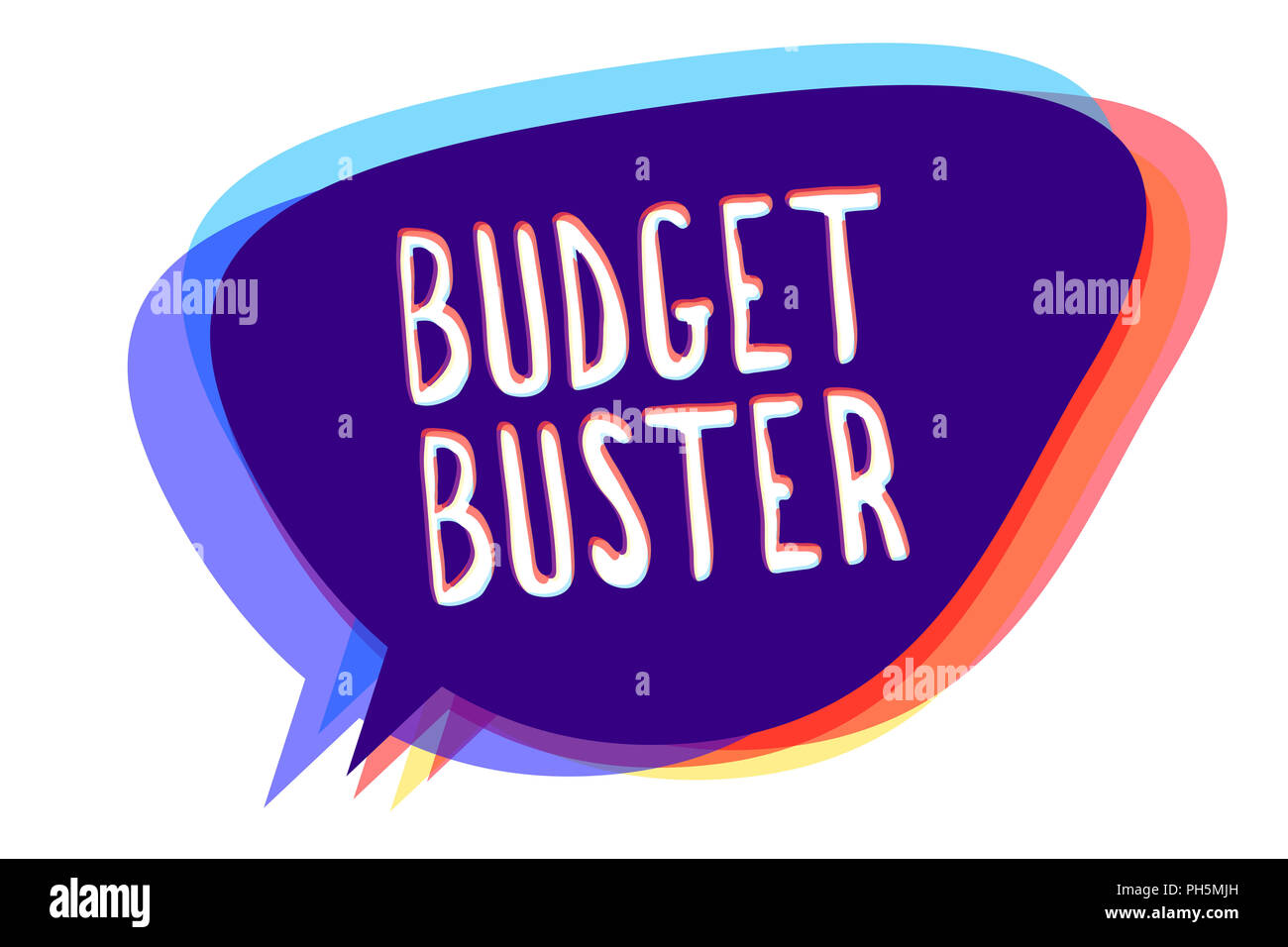 Conceptual hand writing showing Budget Buster. Business photo text ...