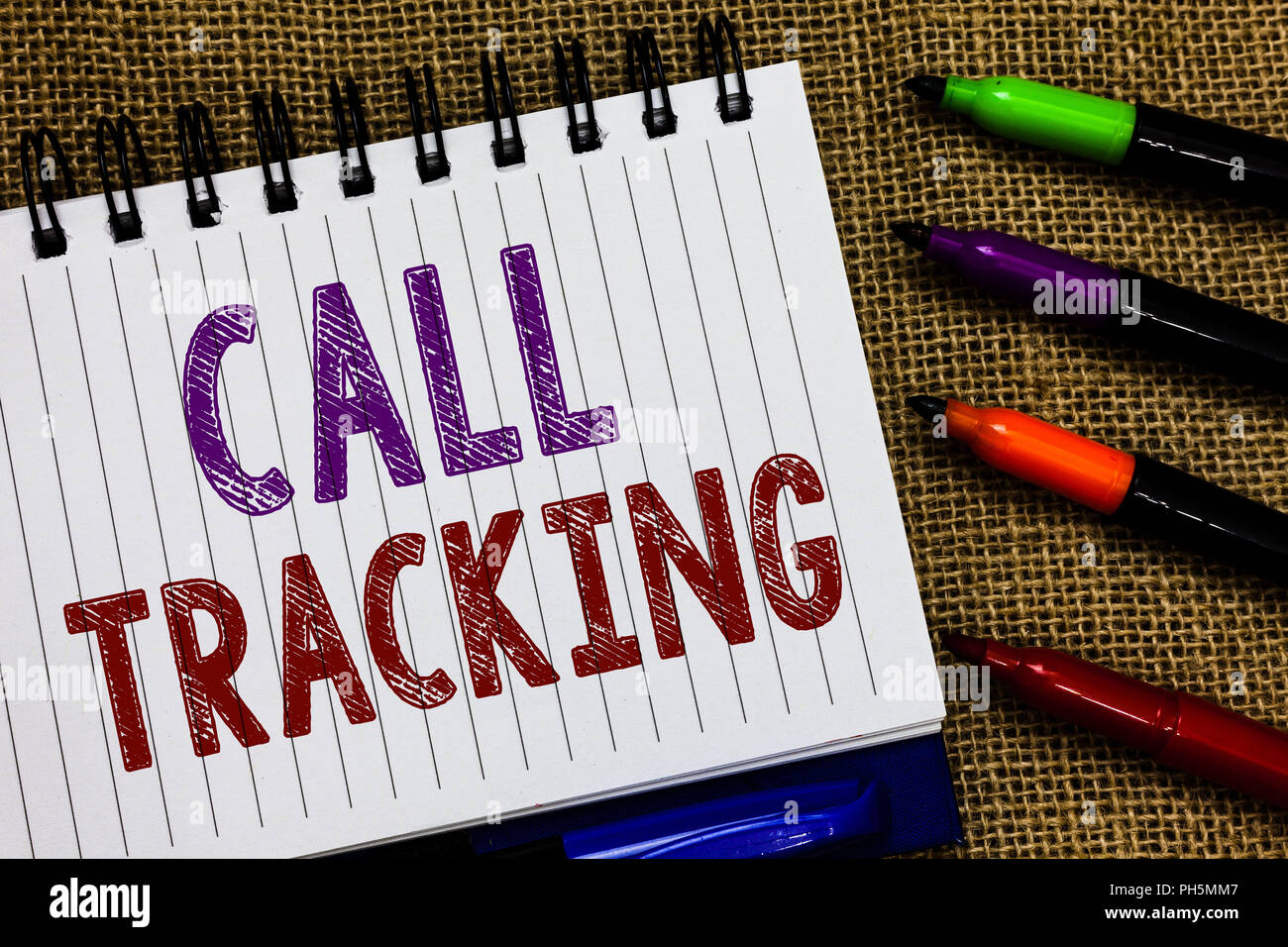 Text sign showing Call Tracking. Conceptual photo Organic search engine ...
