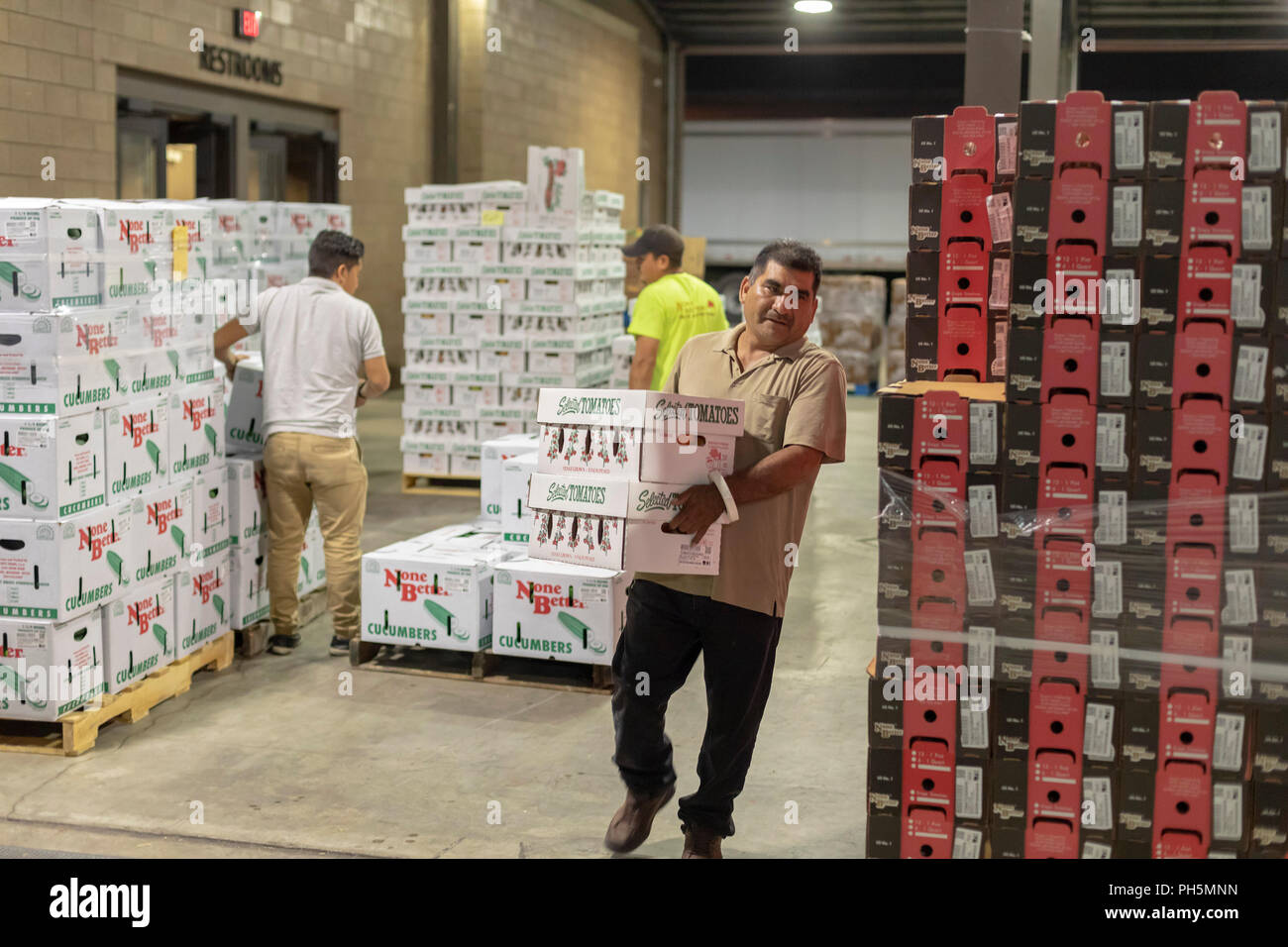 Detroit, Michigan Fruits and vegetables from Michigan farmers are