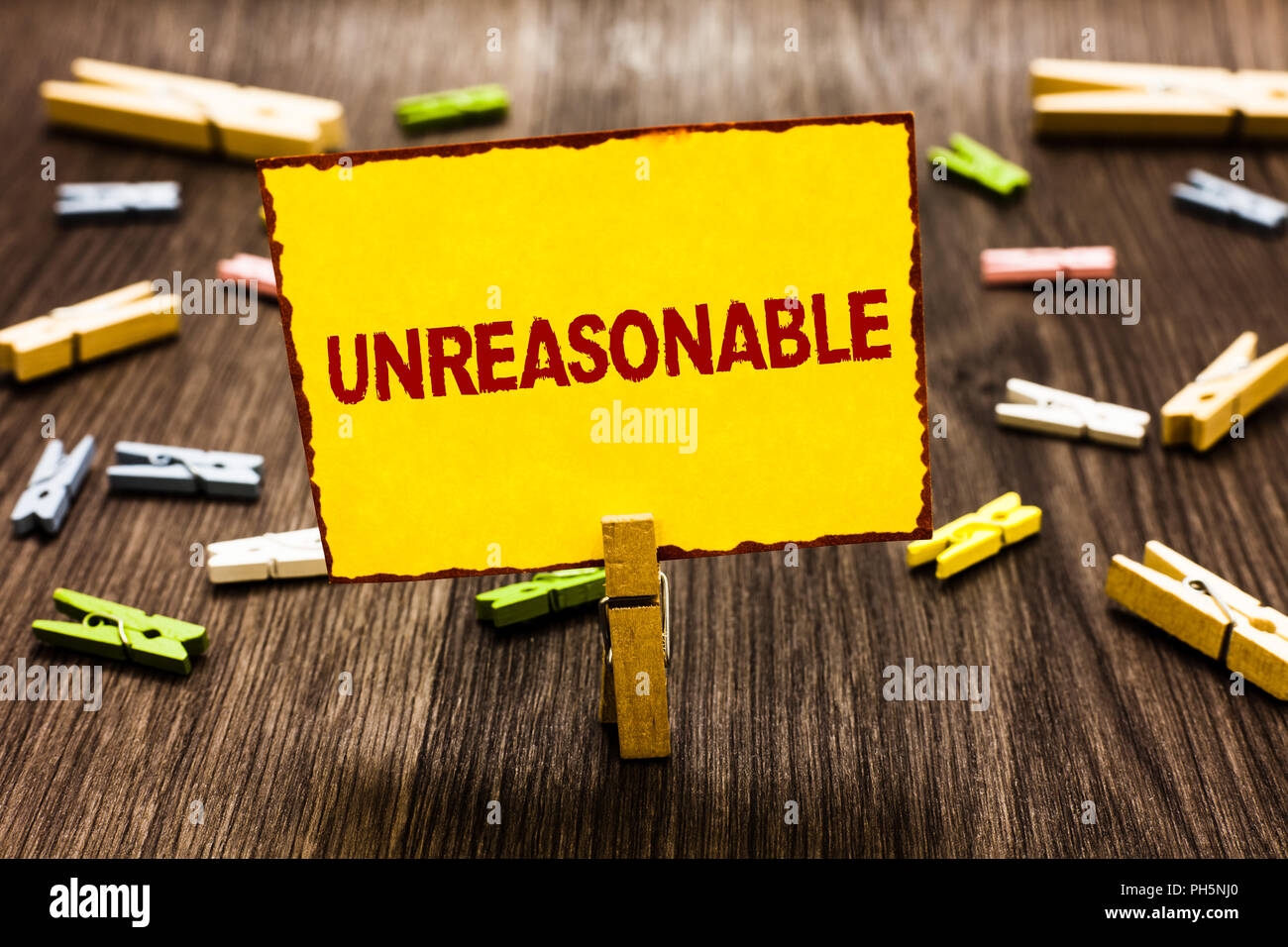 Handwriting text writing Unreasonable. Concept meaning Beyond the ...