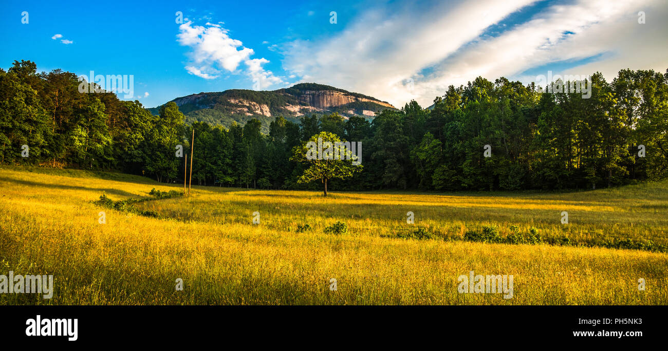 Table Rock State Park Panorama near Greenville South Carolina SC Stock