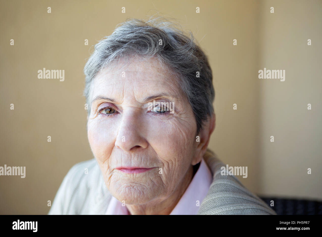 Mature woman feeling lonely and depressed. Stock Photo
