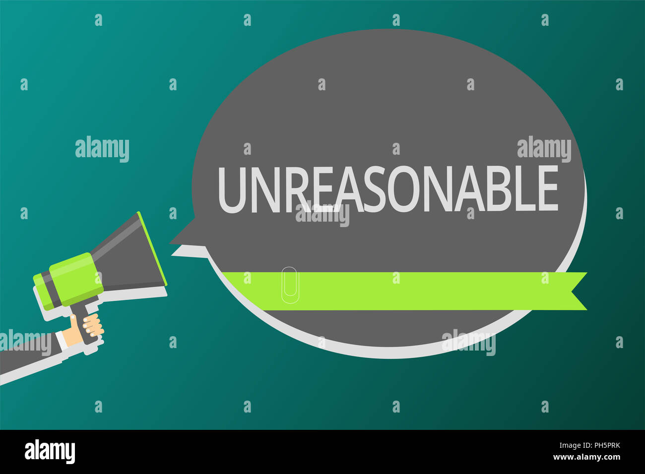 Word writing text Unreasonable. Business concept for Beyond the limits ...