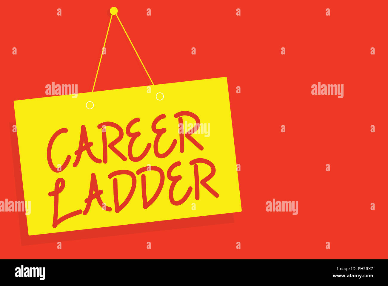 Handwriting text writing Career Ladder. Concept meaning Job Promotion