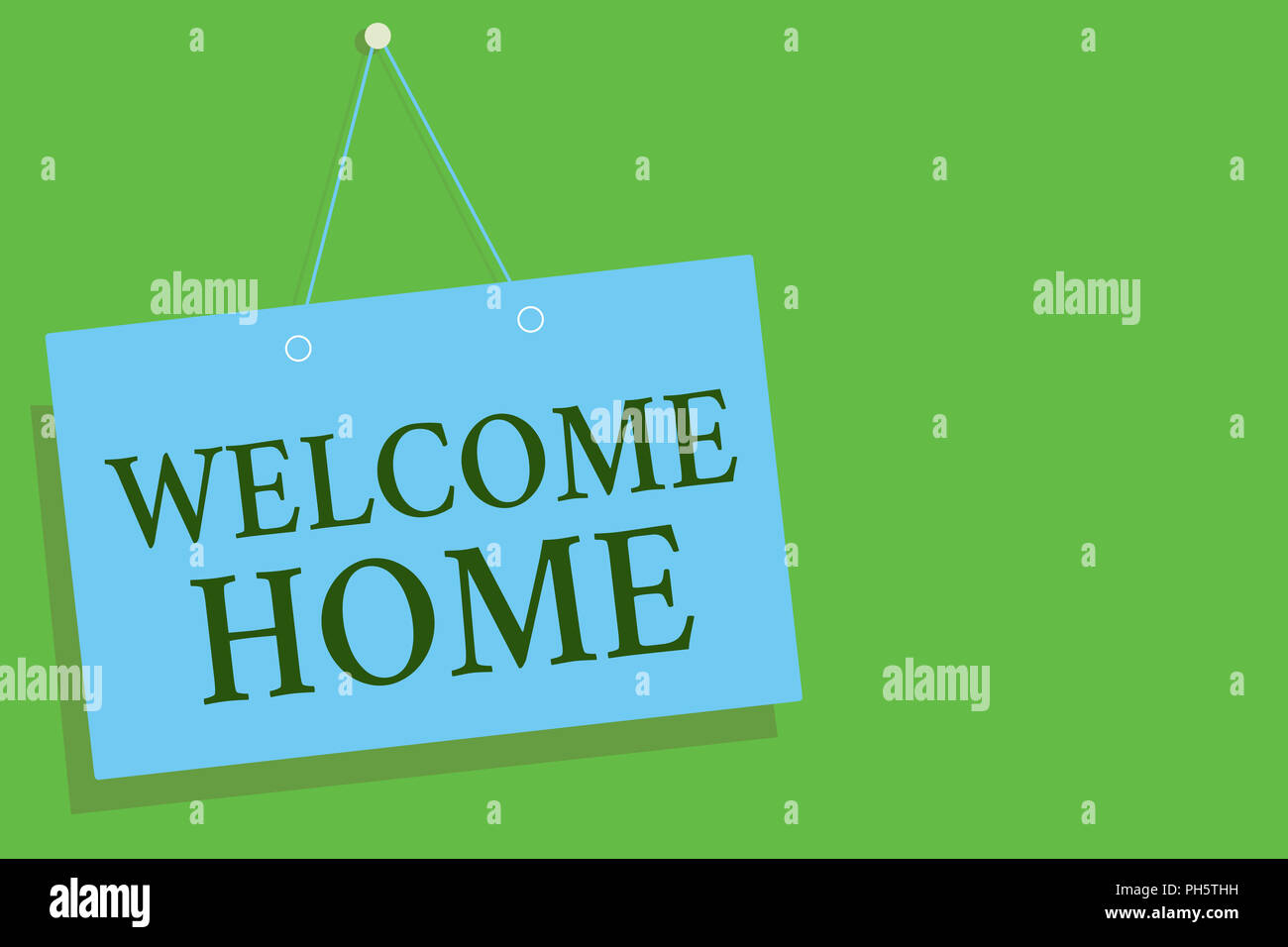 Text sign showing Welcome Home. Conceptual photo Expression Greetings ...