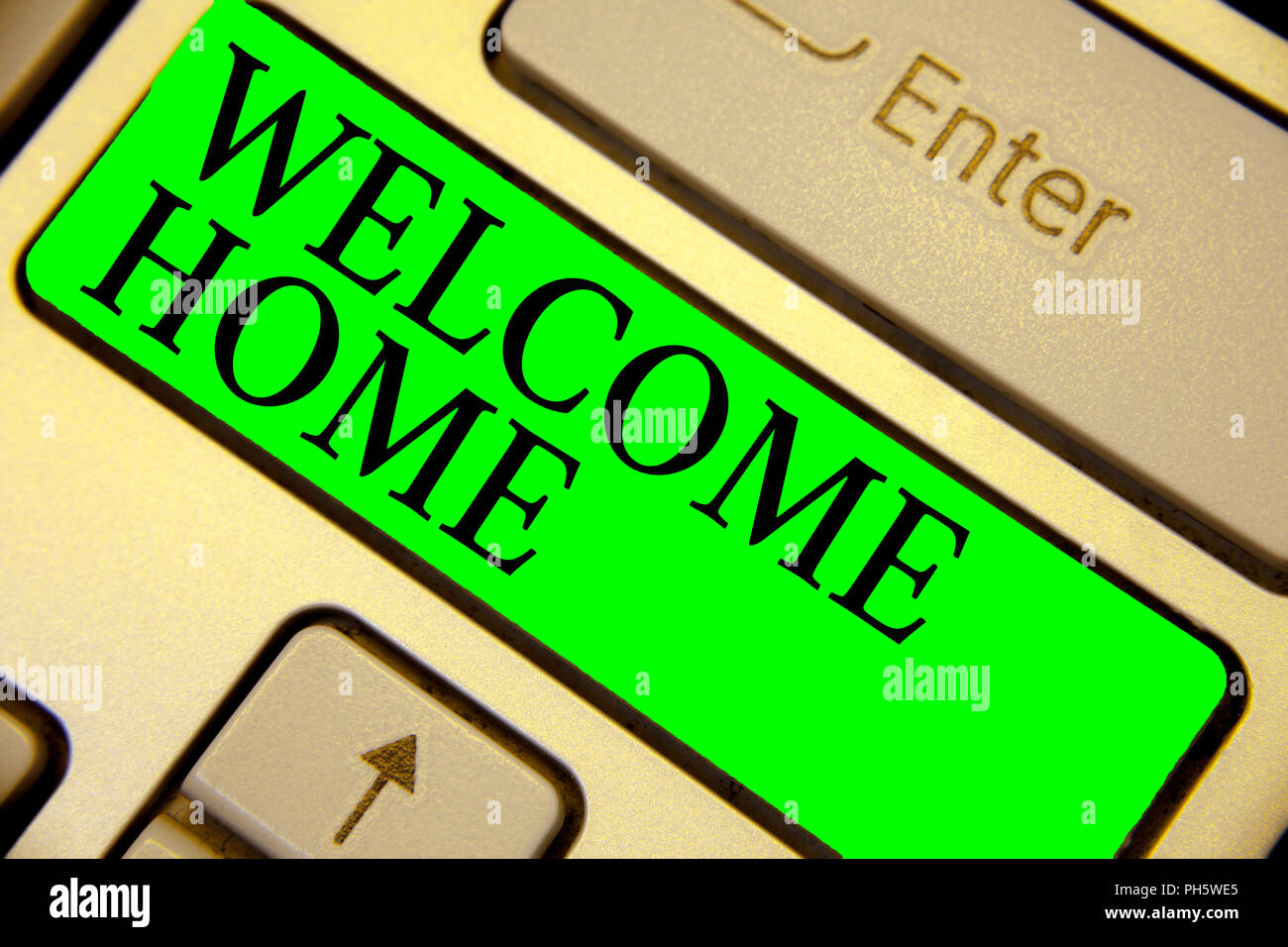 Text Sign Showing Welcome Home Conceptual Photo Expression