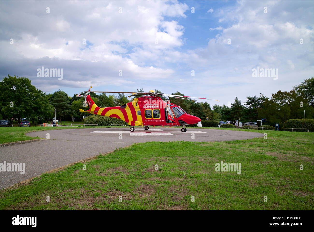 Essex and Herts Air Ambulance Stock Photo