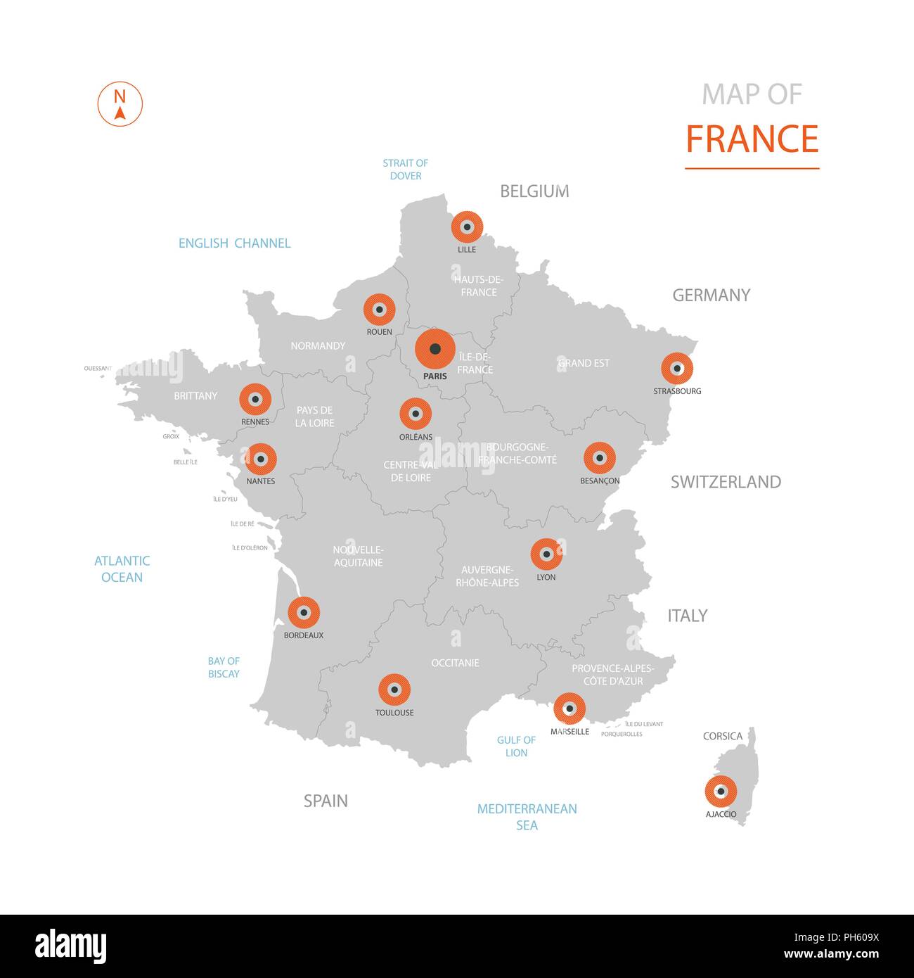 Major cities 2024 in france