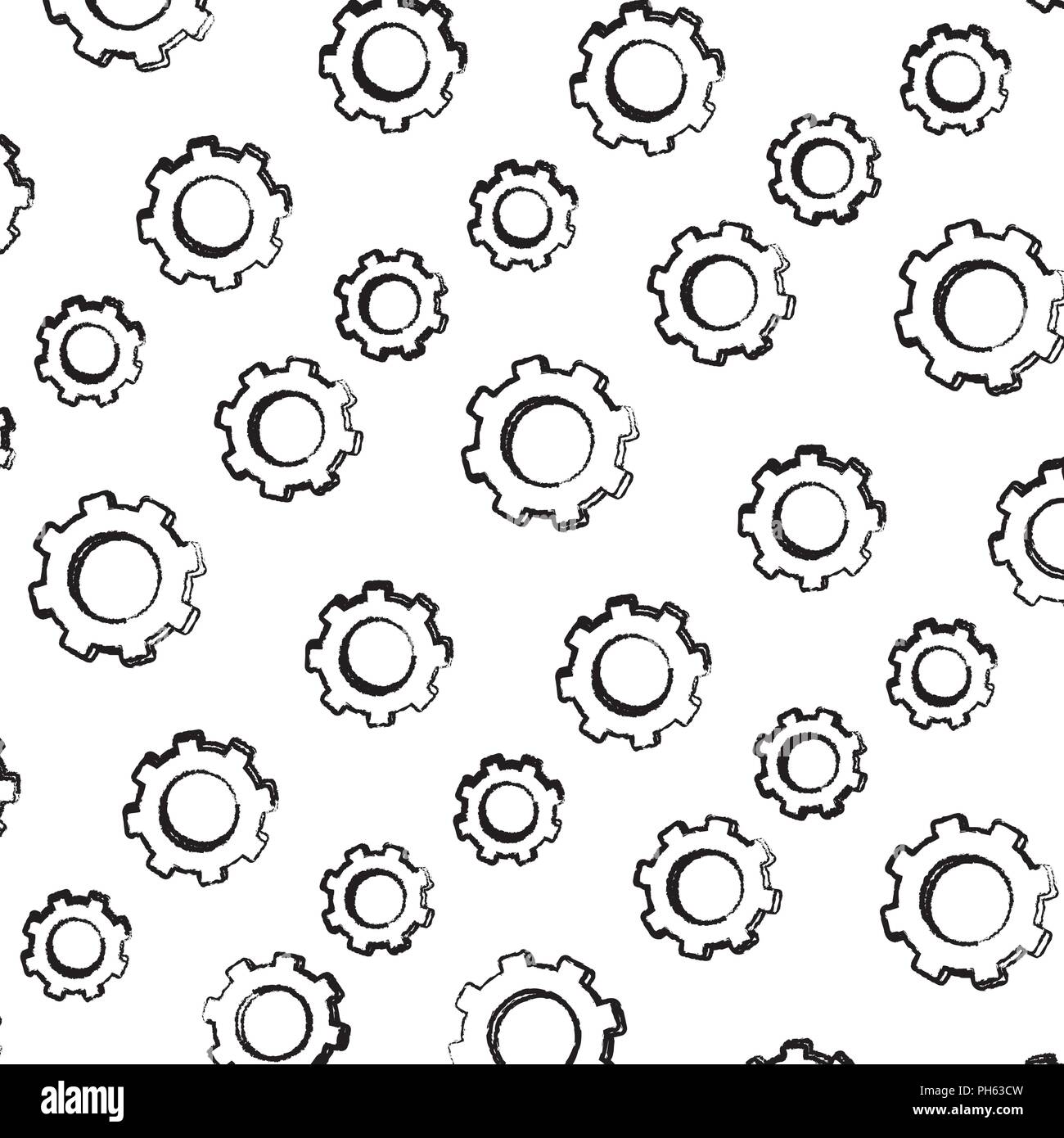 grunge industry gears engineering technology background Stock Vector ...