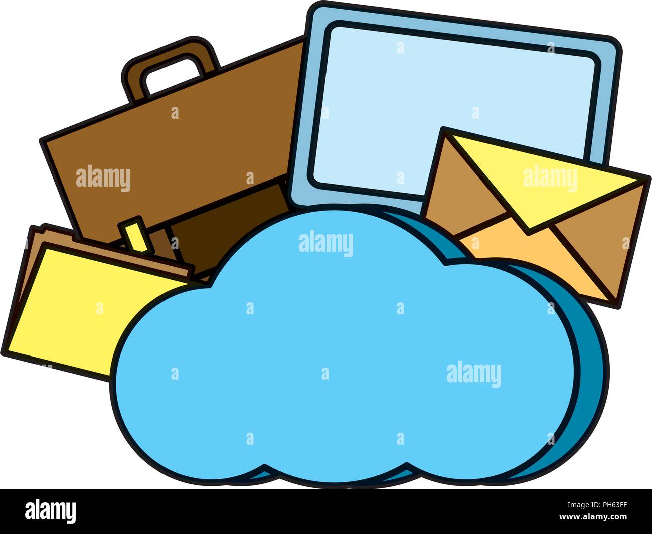 color cloud data network connection server Stock Vector Image & Art - Alamy