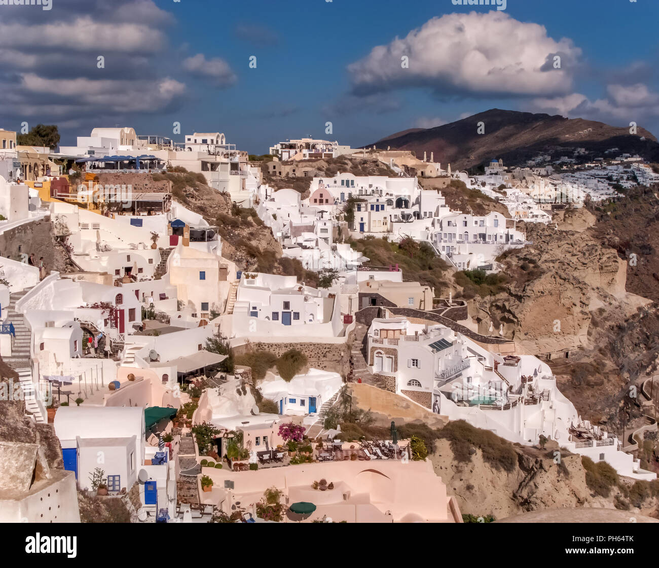 Traveling concept background. Cycladic island. Marvelous view of ...