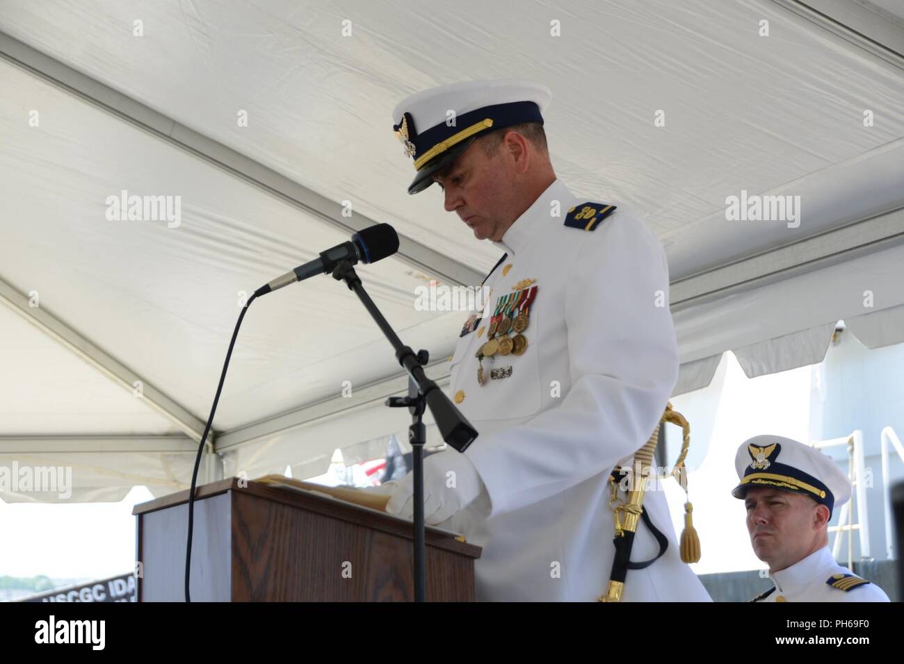 Chief Warrant Officer Patrick Morkis, commanding officer of the Coast